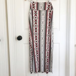 Rue21 Red/White Maxi Skirt